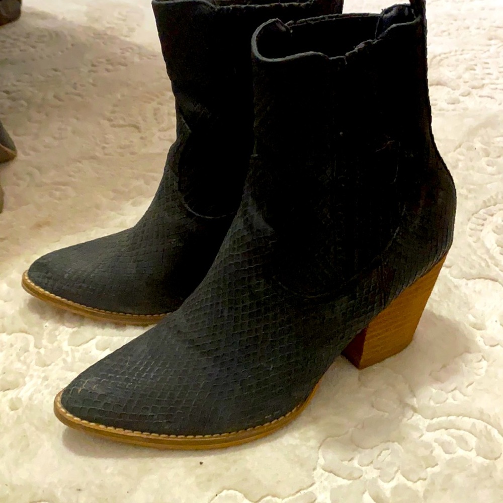 Black ankle boots